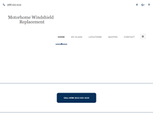 Tablet Screenshot of motorhomewindshieldreplacement.com